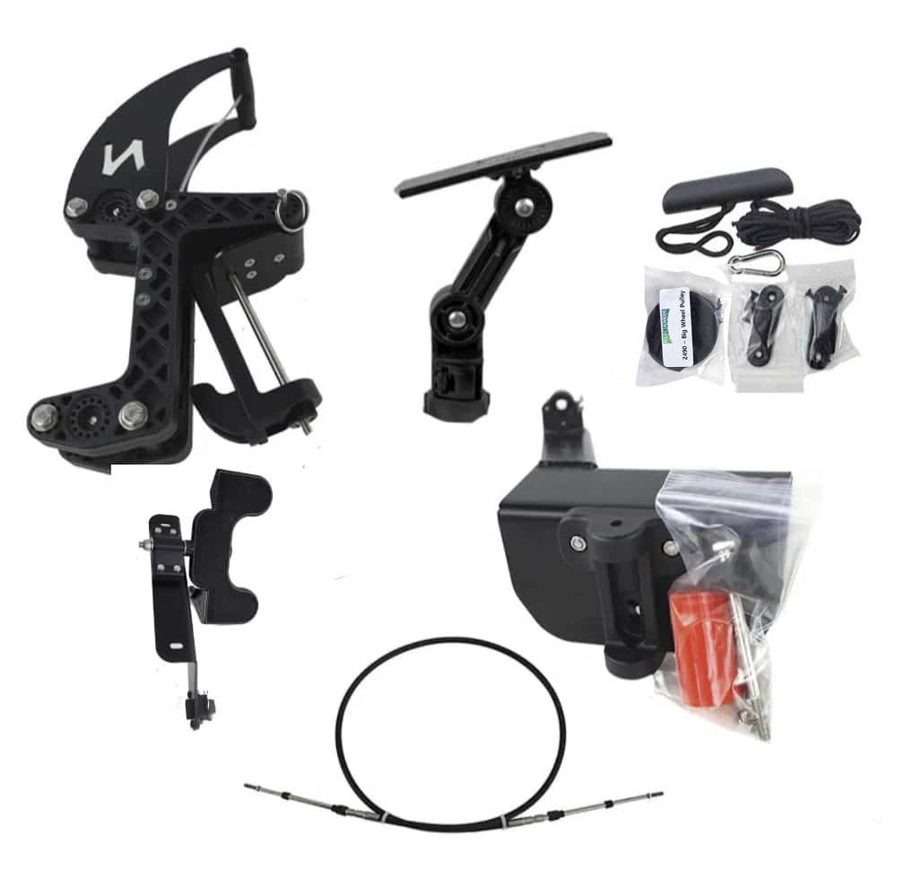 NuCanoe QuickConnect Foot Steer Mounting and Control Kit